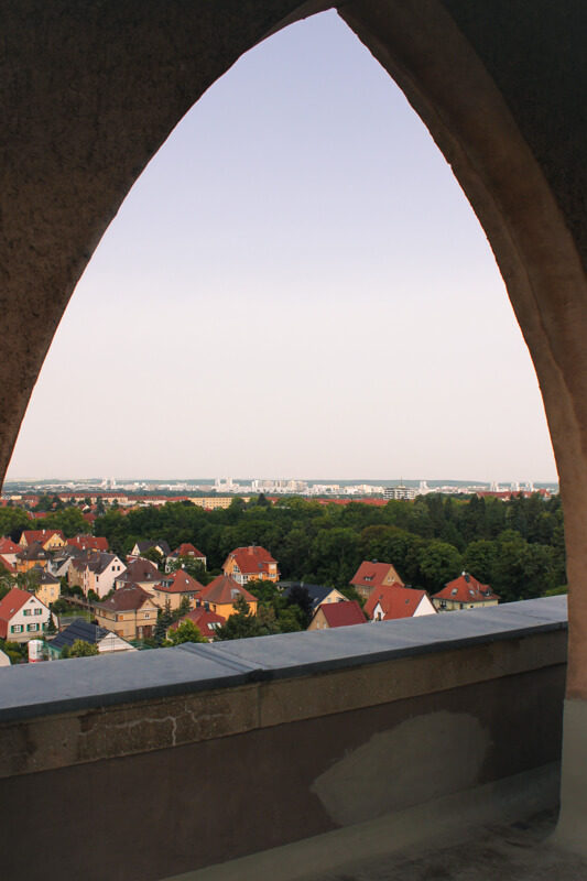 Ausblick von Kirchturm Lutherkirche